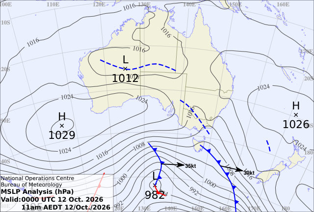 BOM synoptic chart